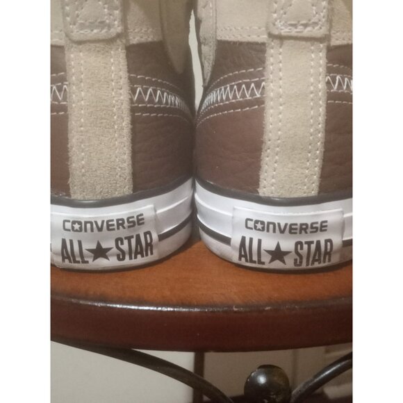Converse Shoes Mens Size 9 Tan Brown Chuck Taylor All Star Hiker Leather Suede - Picture 10 of 13